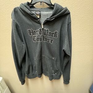 Hard Rock Couture Hoodie with Rhinestone Design